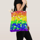 Ketting Gay Pride Bokeh Flag Tote Bag (Dichtbij)