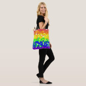 Ketting Gay Pride Bokeh Flag Tote Bag (Op model)
