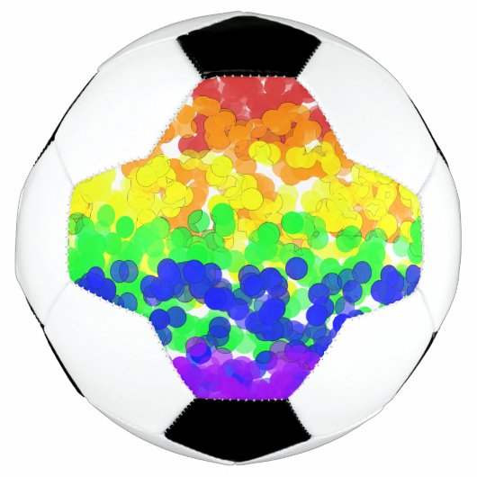 Ketting Gay Pride Bokeh Flag Voetbal (Voorkant)
