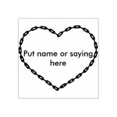 Ketting hart vorm 2 illustratie art stempel (Afrduk)