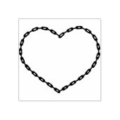 Ketting hart vorm illustratie art stempel (Afrduk)