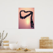 Ketting in de vorm van het hart poster (Keuken)
