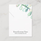 Ketting juwelen-kaart ・ Succulente Cactus Visitekaartje (Voorkant)