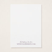 Ketting juwelier Display Kaart Paarse wilde flora (Achterkant)