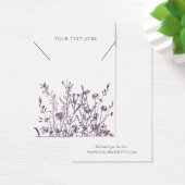 Ketting juwelier Display Kaart Paarse wilde flora (Bureau)