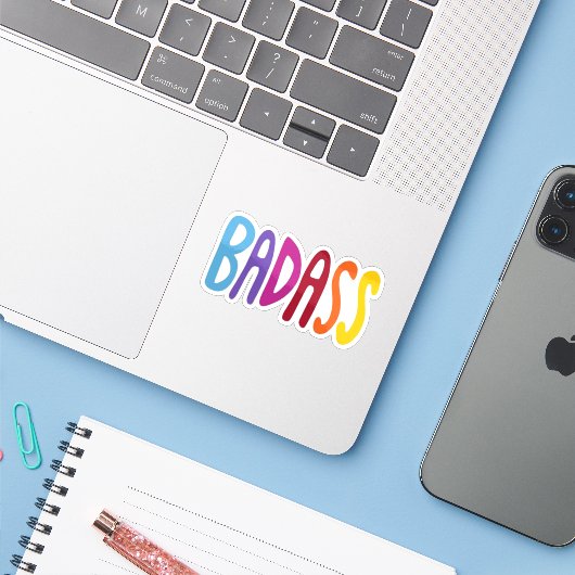 KETTING Kleurrijke Pret Lettering Sticker (Laptop met iPhone)