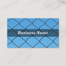 Ketting Link hek tegen Clear Blue Sky Visitekaartje