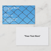 Ketting Link hek tegen Clear Blue Sky Visitekaartje (Voorkant / Achterkant)