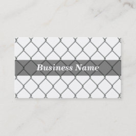 Ketting Link hek tegen witte BG Visitekaartje