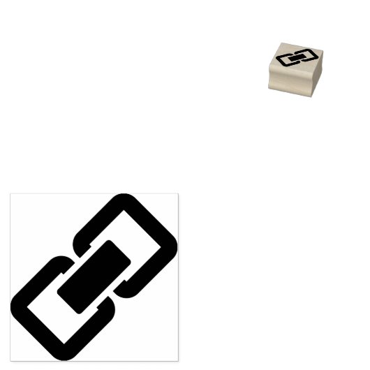 Ketting link silhouet art stempel (Gestempeld)