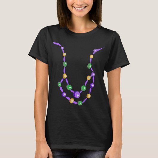 Ketting Mardi Gras Bead T-shirt (Voorkant)