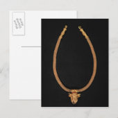 Ketting met een menselijk hoofd briefkaart (Voorkant / Achterkant)