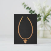 Ketting met een menselijk hoofd briefkaart (Staand voorkant)