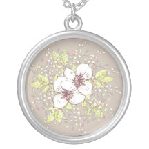 Ketting met Floral Tan Design