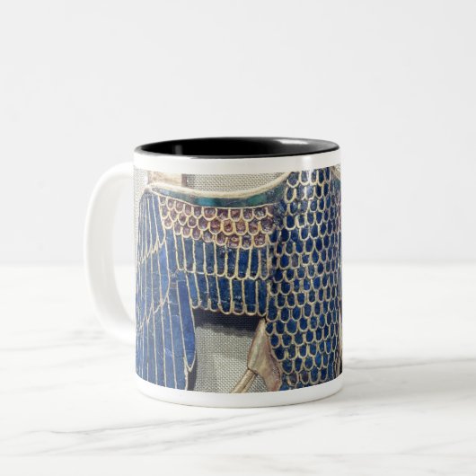 Ketting met vulkaanhanger tweekleurige koffiemok (Voorkant links)