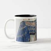 Ketting met vulkaanhanger tweekleurige koffiemok (Links)