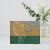 Ketting met wilde bloemen en Planten Briefkaart (Staand voorkant)