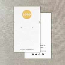 Ketting met wit leder toevoegen Logo