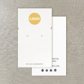 Ketting met wit leder Voeg Logo Busi toe Visitekaartje