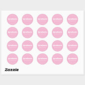 KETTING MODERNE RETRO AFSOLUTANT | AFSCHEID SSTICK RONDE STICKER (Vel)