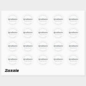 KETTING MODERNE RETRO AFSOLUTANT | AFSCHEID STICKE RONDE STICKER (Vel)