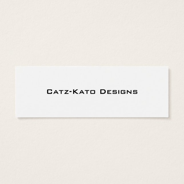 Ketting Oorbel Skinny Visitekaartje (Achterkant)