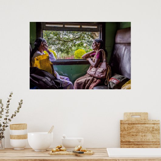 Ketting op de trein poster (Keuken)