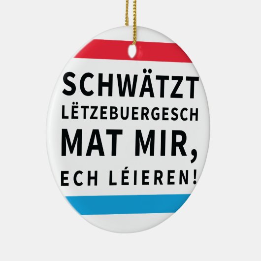 Ketting Ornament Spreek Luxemburgs (Rechts)