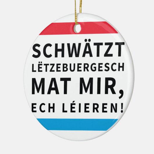 Ketting Ornament Spreek Luxemburgs (Links)