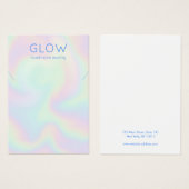 Ketting Rainbow Pastels-kaart Visitekaartje (Voorkant /achterkant)