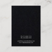 Ketting sieraden display kaart witte bloemen visitekaartje (Achterkant)