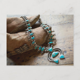 Ketting te koop, Santa Fe, New Mexico. Verenigde S Briefkaart