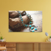 Ketting te koop, Santa Fe, New Mexico. Verenigde S Canvas Afdruk (Insitu (Woonkamer))