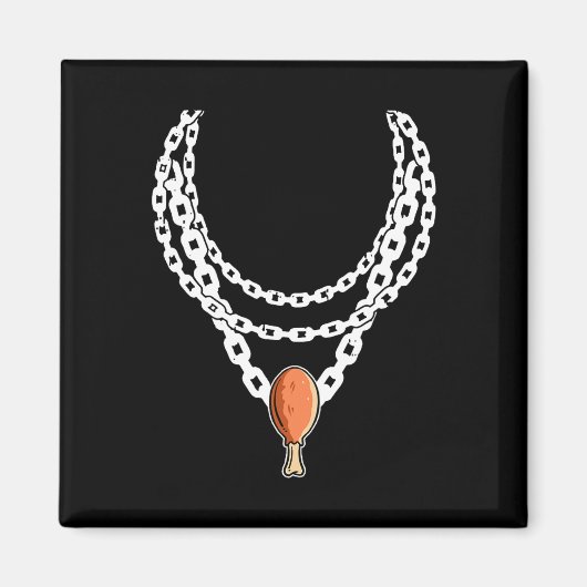 Ketting Turkey leg Pendant Thanksgiving Day Herfst Magneet (Voorkant)