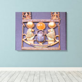 Ketting van de Rising Sun, van de tombe van Canvas Afdruk (Insitu (Houten vloer))