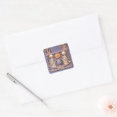 Ketting van de Rising Sun, van de tombe van Vierkante Sticker (Envelop)