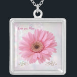 Ketting van de roze Gerbera daisy<br><div class="desc">Roze Gerbera mais in een zacht licht.</div>