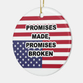 ketting van "gedane beloften, gebroken beloften" o keramisch ornament (Links)