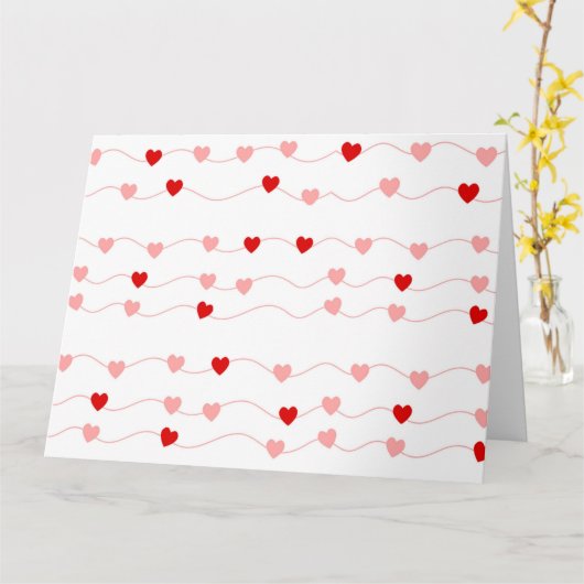 KETTING VAN HARTEN KAART (Gele Bloem)