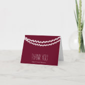 Ketting van Hartjes Dank je wel Bedankkaart (Voorkant)