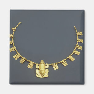 Ketting van Quimbaya met kikkers uit Colombia Magneet