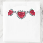  Ketting van Woman Ruby Ovale Sticker (Tas)