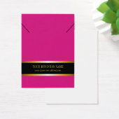 Ketting Verwerper Hot Pink Gold Black DisplayCard Visitekaartje (Bureau)