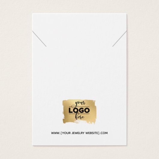 Ketting Voeg je Logo juwelenkaart toe Visitekaartje (Voorkant)