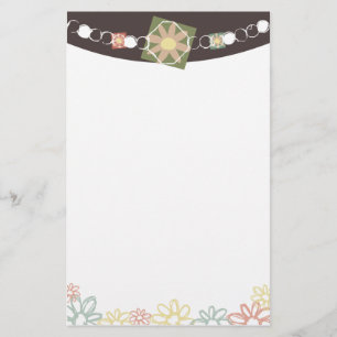 ketting voor bloemsieraden briefpapier