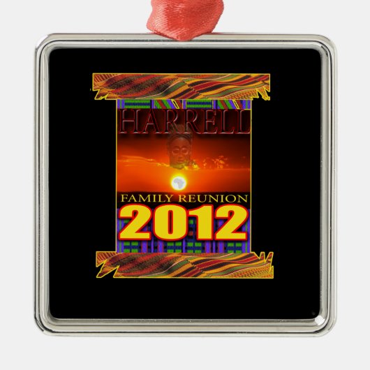 Ketting voor gezinshereniging van Harrell Metalen Ornament (Voorkant)