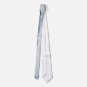 Kettingblik, een Man dat over een bergketen glijdt Stropdas (Achterkant)