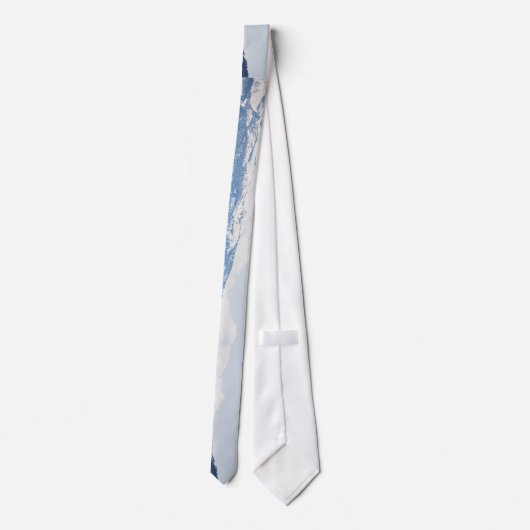 Kettingblik, een Man dat over een bergketen glijdt Stropdas (Achterkant)