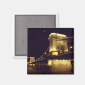 Kettingbrug Boedapest Hongarije Magneet (Voorkant / Achterkant)