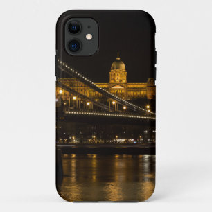 Kettingbrug met Buda Castle Hungary Boedapest iPhone 11 Hoesje